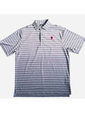 FOOTJOY STRIPED GOLF POLO MENS LARGE